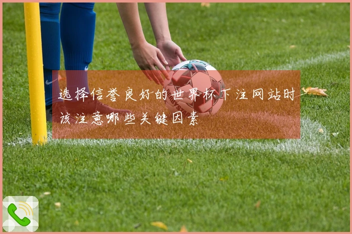 选择信誉良好的世界杯下注网站时该注意哪些关键因素