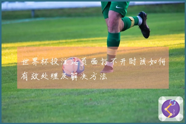世界杯投注站页面打不开时该如何有效处理及解决方法